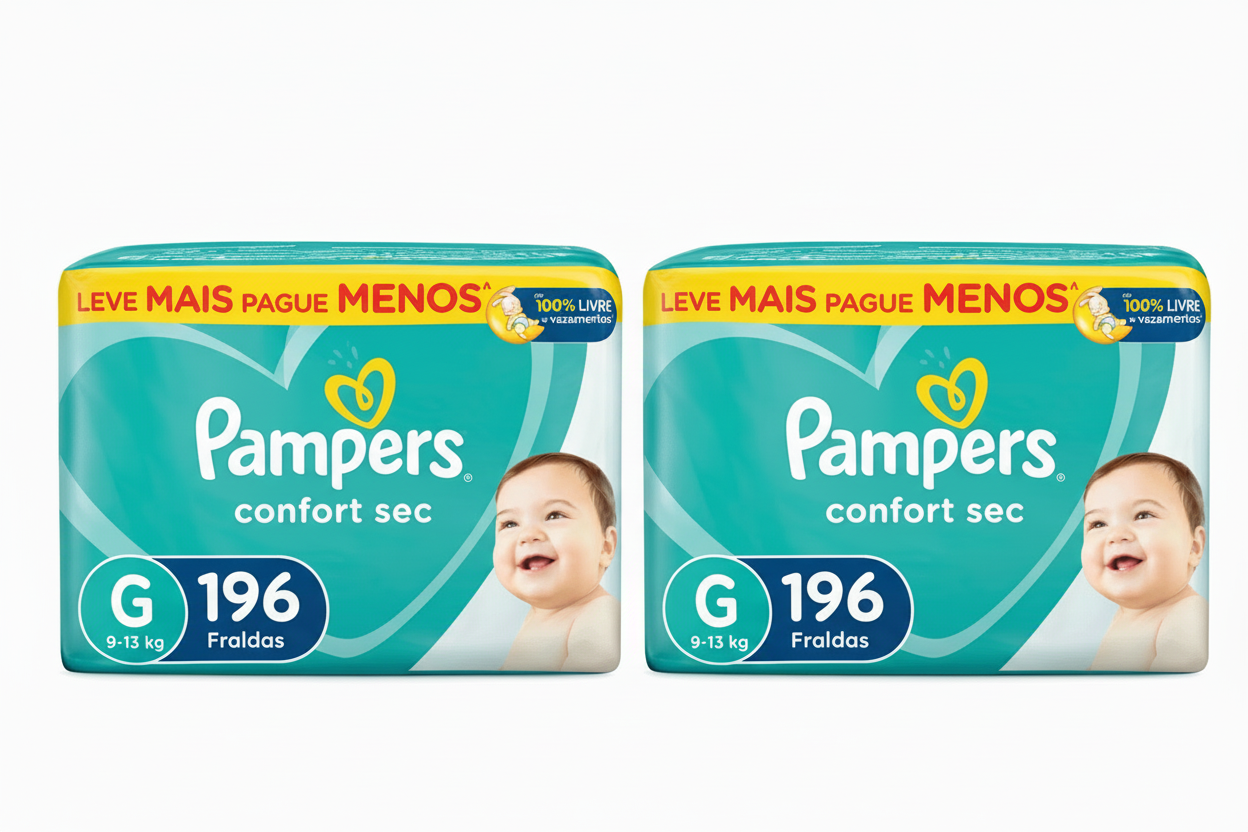 Fraldas Pampers Confort Sec - Tamanho G