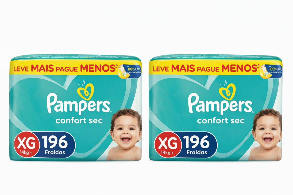 Fraldas Pampers Confort Sec - Tamanho XG